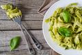 Homemade Pesto with Tagliatelle