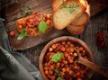 Chorizo & Chickpeas On Toast