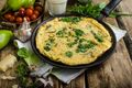 Mushroom, Spinach, and Gnocchi Frittata