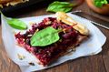 Beetroot and Onion Tart