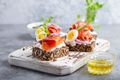 Danish Smoked Salmon Open Sandwich (Smørrebrød)