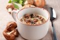 Wild Mushroom and Hazelnut Soup