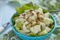 Apple, Walnut, and Penne Slaw