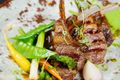 Lamb Cutlet and Zucchini Salad