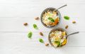 Quick Feta and Peach Couscous