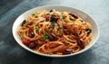 Spaghetti with Red Wine and Anchovy Sauce