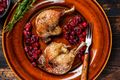 Slow Roast Duck Legs in Wine Sauce