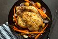 Roast Duck with Shallots and Pomegranate