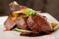 Venison Loin with Blackberries