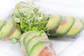 Avo and Strawberry Summer Rolls