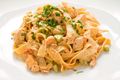 Creamy Chicken and White Wine Tagliatelle