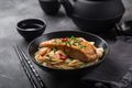 Peanut, Ginger and Sesame Salmon Noodles