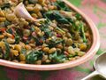 Puy Lentils with Bacon and Peas