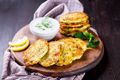 Squash and Feta Fritters