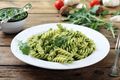 Roast Cauliflower and Pesto Pasta