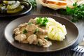 Creamy Pork with Mustard and Leeks