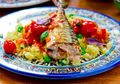 Mackerel Fillets with Couscous and Raisins