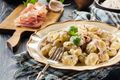 Gnocchi with Pancetta, Artichokes and Mascarpone