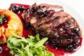 Beef with Wine and Cranberries