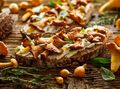 Wild Mushrooms on Toast with Horseradish Labneh