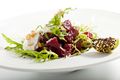 Baked Goat’s Cheese with Beetroot and Grape Salad