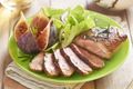 Duck Breast with Mediterranean Greens