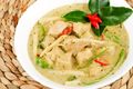 Easy Chicken, Mushroom and Snow Pea Thai Curry