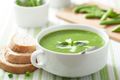 Easiest Ever Pea, Mint and Goat’s Cheese Soup