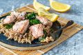 Salmon and Preserved Lemon Pilaf