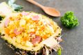 Fried Rice with Ham and Pineapple