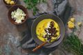 Garlic Mushrooms with Cheesy Polenta