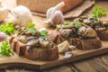Garlic Mushroom Bruschetta