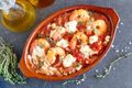 Saganaki Prawns with Orzo