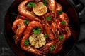 BBQ Prawns with Sparkling Wine Sauce