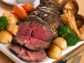 Pepper-Crusted Roast Beef and Vegetables