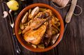 Roast Guinea Fowl with Chestnuts