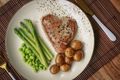 Tuna Steaks with Runner Beans and Anchovies
