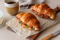 Cheese and Ham Croissant Bake