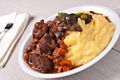 Beef Cheeks with Polenta and Mushrooms