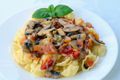 Mushroom and Roast Capsicum Tortiglioni