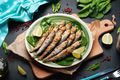 Grilled Sardines with Sea Greens