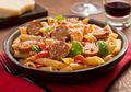 Merguez Sausage and Mushroom Pasta