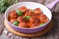 Healthier Meatballs in Red Pepper Sauce