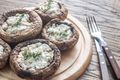 Stilton and Thyme Stuffed Mushrooms
