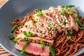 Teriyaki Tuna with Crispy Noodles