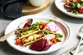 Asparagus and Halloumi Salad
