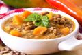 Pork with Lentils and Apricots