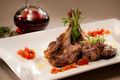 Lamb Chops with Capsicum, Mushroom and Tomato Sauce