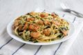 Garlic Prawn and Spinach Spaghetti