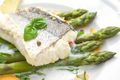 Cod Fillets with Asparagus Salad